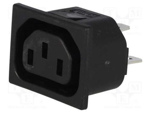 Conector: de alimenta&ccedil;&atilde;o, tomada, f&ecirc;mea, 10A, 250.