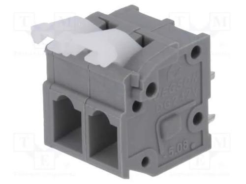 PCB bloco terminal, simples, 5,08mm, faixas: 2, p.