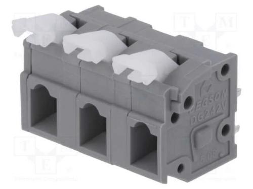 PCB bloco terminal, simples, 7,62mm, faixas: 3, p.