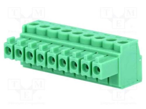 Bloco terminal separ&aacute;vel, 3,5mm, faixas: 9, simpl.