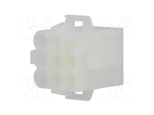 Ficha, Fio-Fio, F&ecirc;mea, .140 Mate-N-Lok, 6,1mm, Pin: 9, Sistema: 3x3