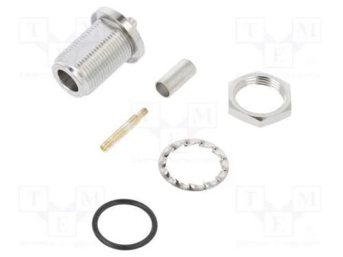 Ficha, N, F&ecirc;mea, Simples, 50o, Cerrar, com Cabo, Ptfe, Prateado