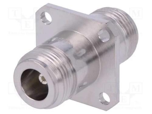 Conector, N Tomada,Em Ambos Os Lados, Simples, Ptfe, Dourado