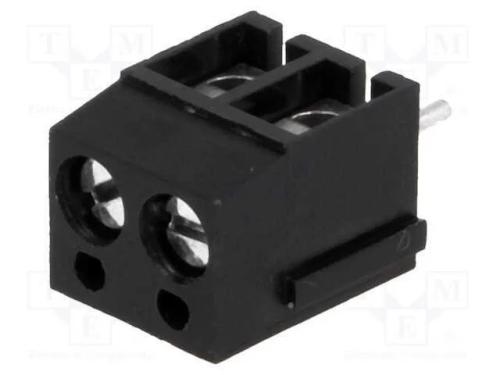 PCB bloco terminal, angulares 90, 5mm, faixas: 2,.