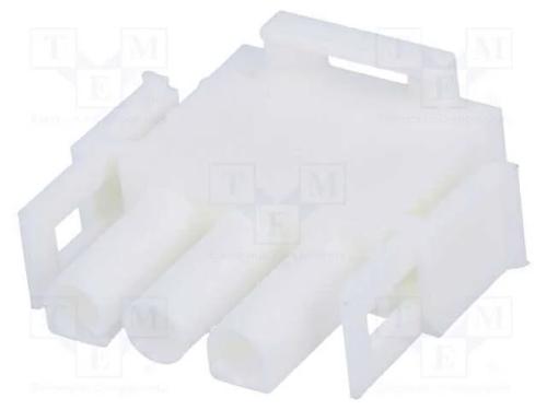Ficha, Fio-Fio, Macho/F&ecirc;mea, Universal Mate-N-Lok, 6,35mm, Pin: 3
