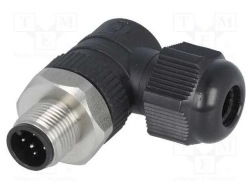 Ficha, M12, Pin: 5, Macho, C&oacute;digo A-Devicenet / Canopen, com Cabo