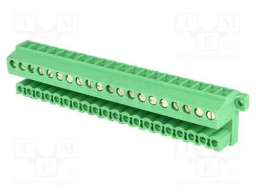 Bloco terminal separ&aacute;vel, 5,08mm, faixas: 20, ang.