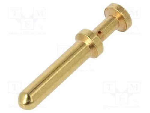 Contacto, Macho, Liga em Cobre, Dourado, 1,5mm2, 16awg, a Granel