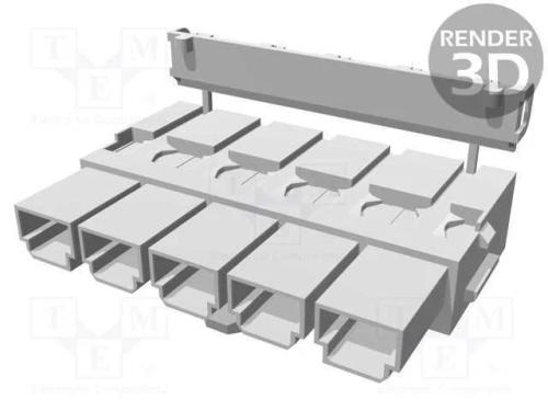 Ficha, fio-fio/placa, f&ecirc;mea, Mini-Fit Sr, 10mm, P.
