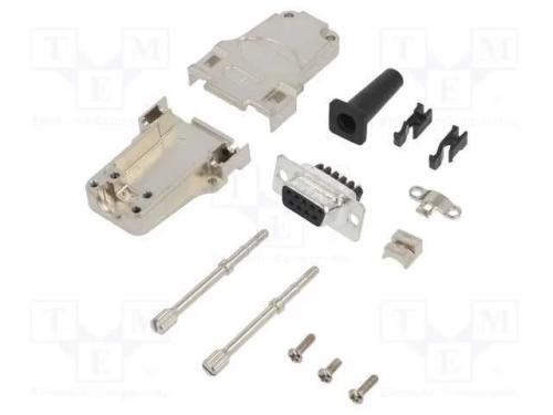 D-Sub, PIN: 9, f&ecirc;mea, simples, terminal parafusad.