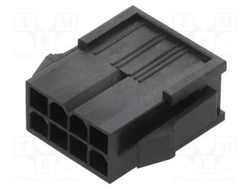8ckt Mini Fit Jr Housing Black