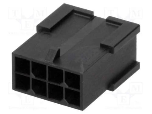 Ficha, Fio-Fio, Macho, Micro-Fit 3.0, 3mm, Pin: 8, Sem Contactos