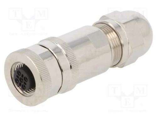 Ficha, M12, Pin: 4, F&ecirc;mea, C&oacute;digo A-Devicenet / Canopen, com Cabo