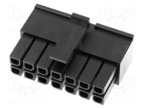 Ficha, Fio-Placa, F&ecirc;mea, Micro-Fit 3.0, 3mm, Pin: 14, Sem Contactos