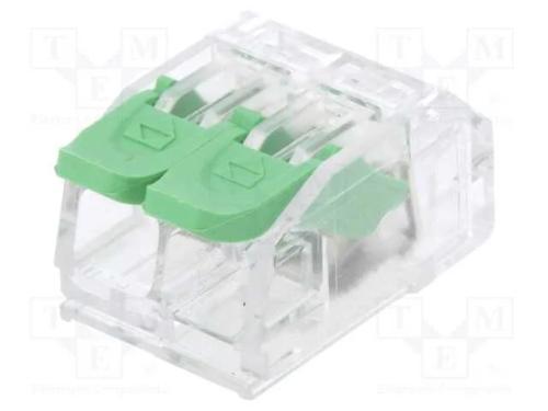 Conector r&aacute;pido, aperto de molas, 0,2&divide;4mm2, 24AWG.