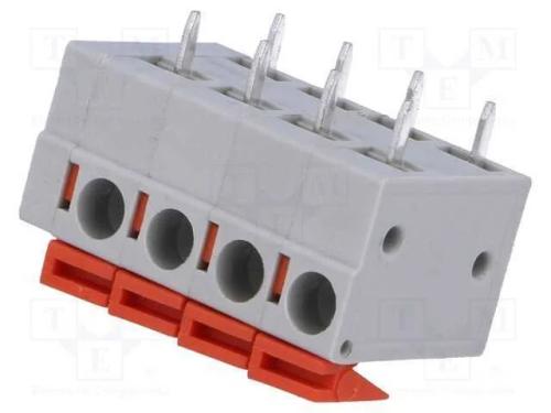 PCB bloco terminal, angulares 90, 5,08mm, faixas:.