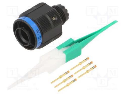 Conector: Militar, Tamanho 9, Mil-Dtl-38999 Series Iii, Prateado