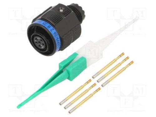Conector: Militar, Tamanho 9, Mil-Dtl-38999 Series Iii, Prateado