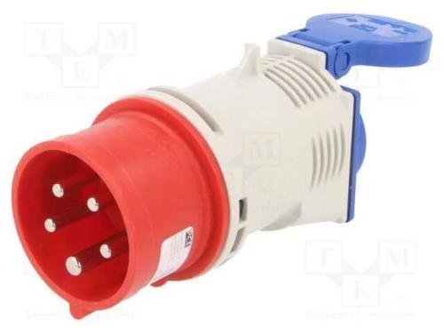 Conector: de Alimenta&ccedil;&atilde;o, Passo, Macho/F&ecirc;mea, 16a, 230vac, Schuko