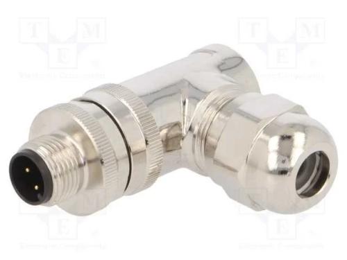 Ficha, M12, Pin: 4, Macho, C&oacute;digo A-Devicenet / Canopen, com Cabo