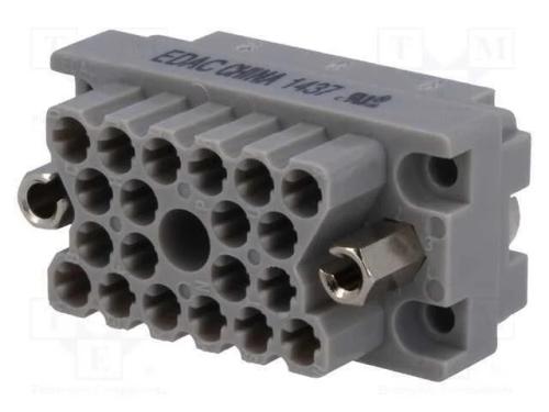Conector: Retangulares, Tomada, Hermafroditas, Mat: Policarbonato