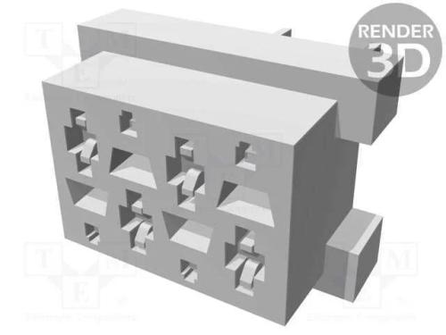 Micro-Match, Tomada, F&ecirc;mea, Pin: 4, Tht, para Pcb, Sistema: 2x2
