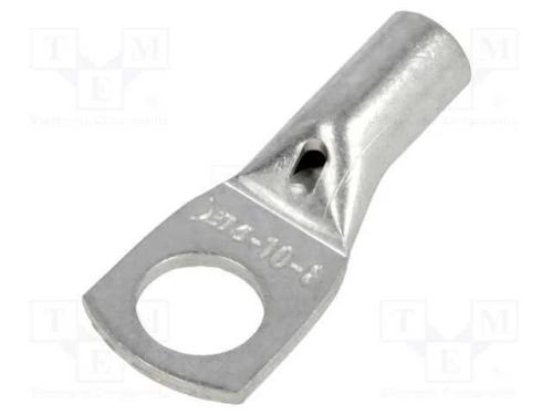 Terminal: Anel Tubular, M8, 10mm2, Cerrar, com Cabo, N&atilde;o Isolada