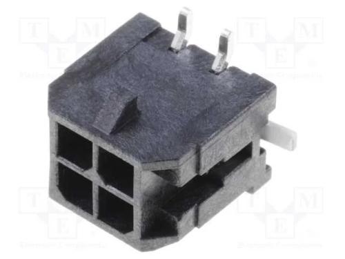Tomada, Fio-Placa, Macho, Micro-Fit 3.0, 3mm, Pin: 4, Smt, 5a, 600v