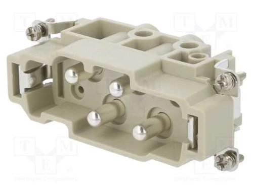 Conector: Hdc, Inserto de Contatos, Macho, Dk, Pin: 6, 2+Pe,4+Pe