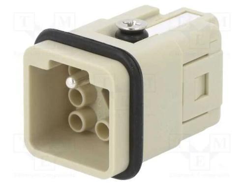 Conector: Hdc, Inserto de Contatos, Macho, Dq, Pin: 7, 7+Pe, Cerrar