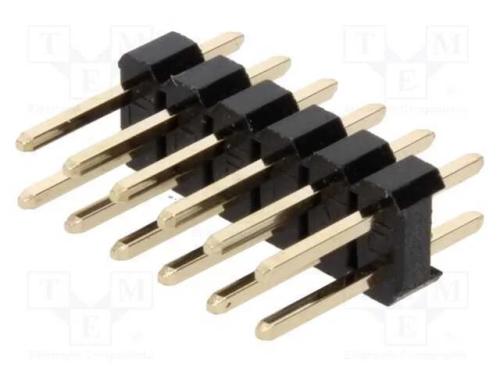 Barra de Pinos, Pinos, Macho, Pin: 12, Simples, 2,54mm, Tht, 2x6