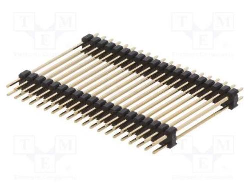 Barra de Pinos, Pinos, Macho, Pin: 40, de Andar, Simples, 2,54mm