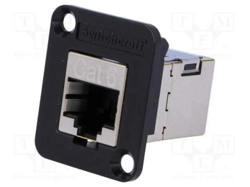 Conector, Eh, Cat: 6, Blindadas, Rj45 Tomada,Em Ambos Os Lados