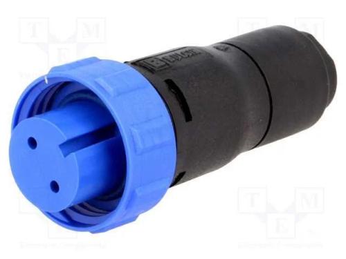 Conector: Redondos, Ficha, F&ecirc;mea, Pin: 2, Sem Contactos, com Cabo