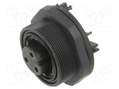 Conector: redondos, tomada, f&ecirc;mea, PIN: 3, rosca .