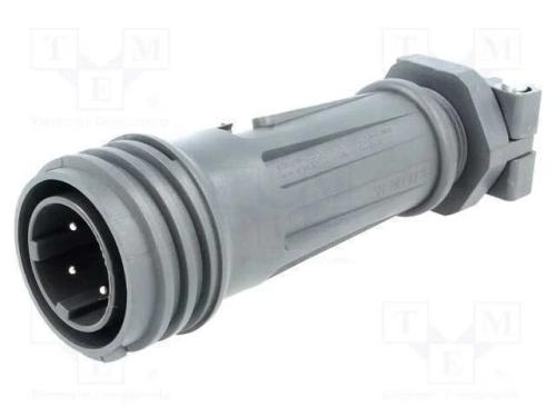 Conector: Redondos, Ficha, Macho, Pin: 4, Rosca Externa,Torcidos