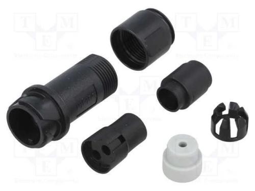 Conector: redondos, ficha, f&ecirc;mea, PIN: 2, sem con.