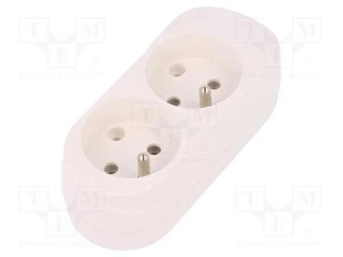 Conector: de Alimenta&ccedil;&atilde;o, F&ecirc;mea, Multiplicador, 2p+Pe, 250vac, 16a