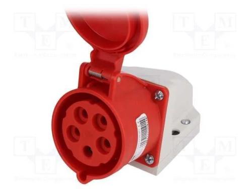 Conector: de Alimenta&ccedil;&atilde;o Ac 3 Fases, Tomada, F&ecirc;mea, 32a, 400vac