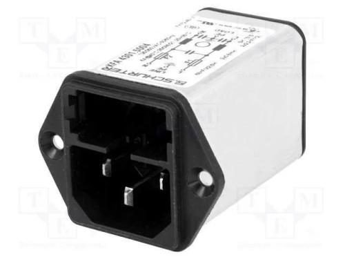 Conector: de alimenta&ccedil;&atilde;o, tomada, macho, 6A, 250V.