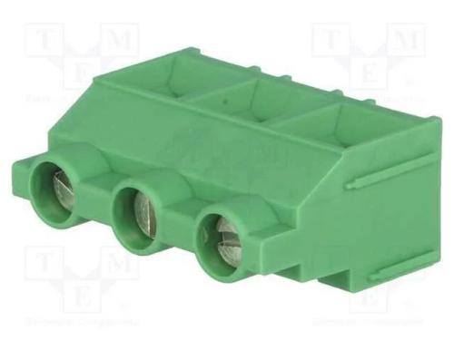 PCB bloco terminal, angulares 90, 9,5mm, faixas: .