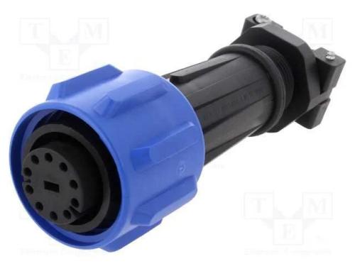 Conector: redondos, ficha, f&ecirc;mea, PIN: 10, rosca .