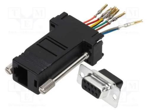 Passo: adaptador, D-Sub 9pin feminino,RJ45 tomada