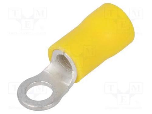 Terminal: de Olhal, M4, : 4,3mm, 4&divide;6mm2, Cerrar, com Cabo, Isolada