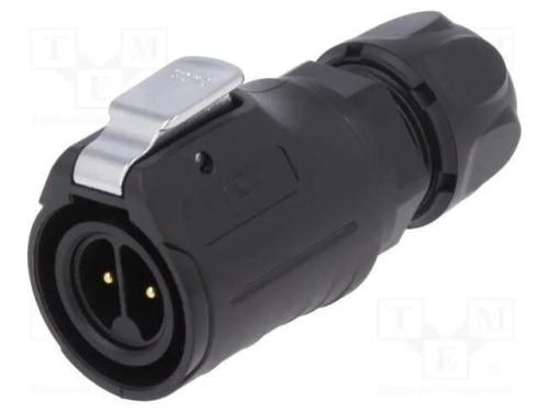 Conector: Redondos, Ficha, Tamanho 16, 02, Macho,.