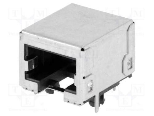 Tomada, Rj45, Pin: 8, Cat: 5e, Blindadas, Dourado, Sistema: 8p8c, Tht
