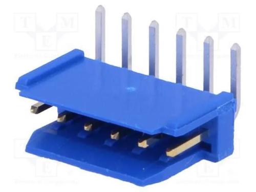 Tomada, fio-placa, macho, PIN: 6, 2,54mm, THT, Du.