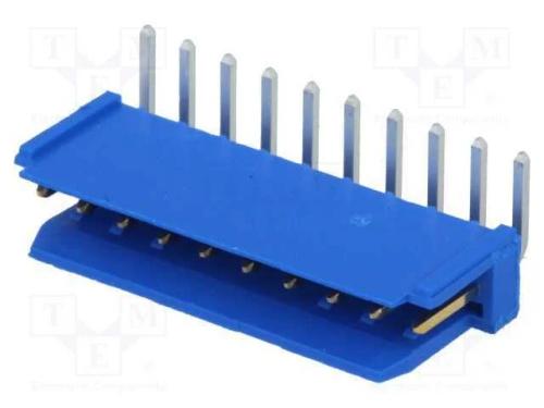 Tomada, fio-placa, macho, PIN: 10, 2,54mm, THT, D.