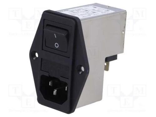 Conector: de alimenta&ccedil;&atilde;o, tomada, macho, 10A, 250.