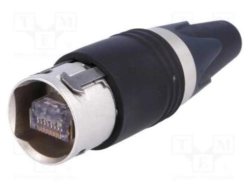 Ficha, Rj45, Pin: 8, Cat: 6, Blindadas, Dourado, Sistema: 8p8c